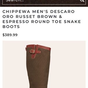 Chippewa Men’s Snake boots